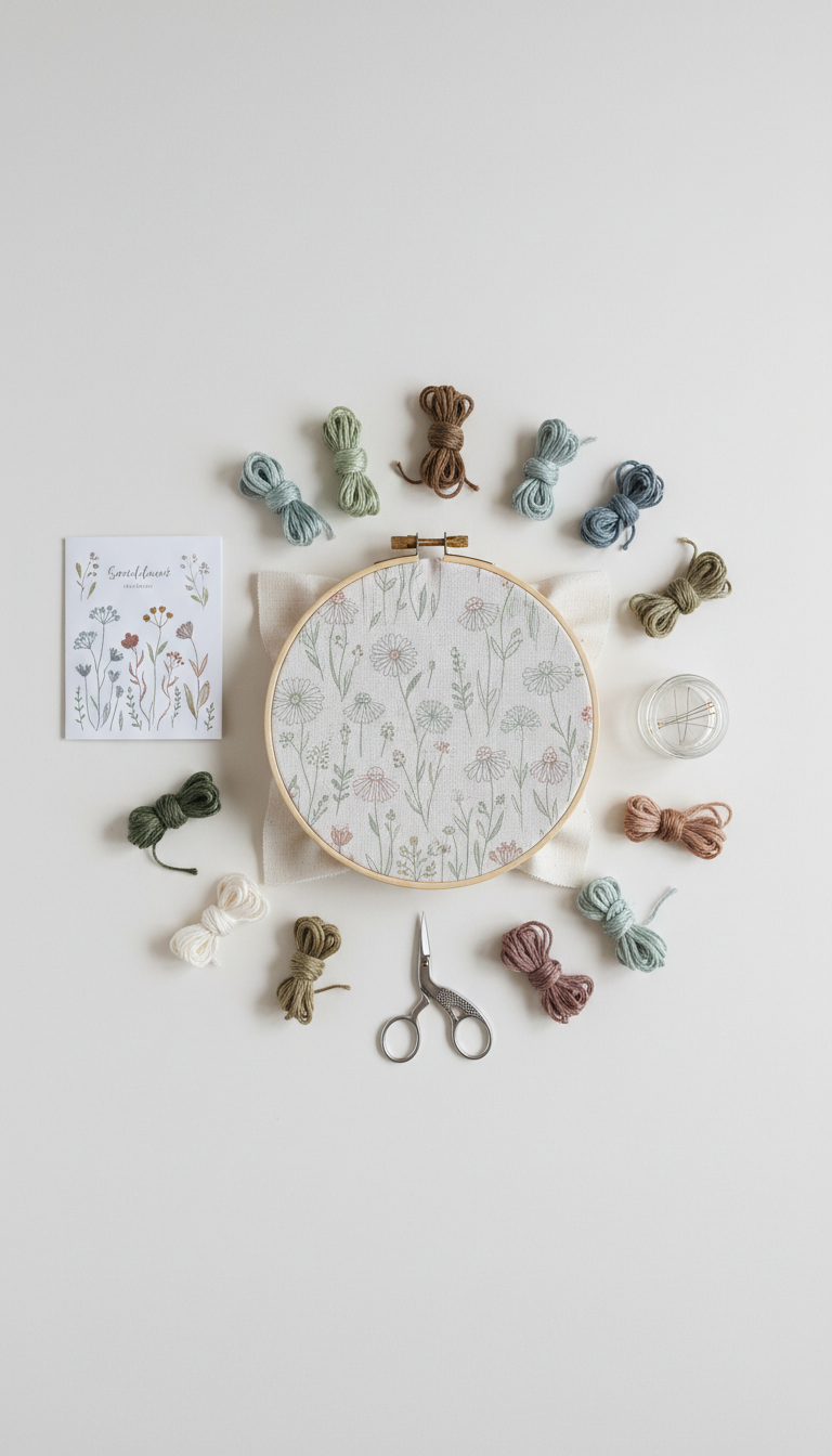 Wildflower Meadow embroidery kit